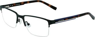 Lacoste Eyeglasses Rectangle Full Rim, Semimatte Brown Frame And Clear Demo Lenses Lens L2279201