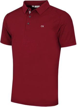 Calvin Klein Mens Campus Sport Polo Shirt - Burgundy Sport - XXXXXL