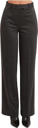 Yes-Zee YES Zee, Broeken, Dames, Bruin, S, Polyester, Broek met Hoge Taille