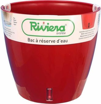 Riviera & Bar Riviera - Cubeta De Reserva De Agua - Redonda - &Oslash; 36 X H 33 Cm - Rojo