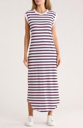 Frank & Eileen Cory Muscle Tee Maxi Dress in Red Navy /White at Nordstrom Rack, Size X-Small