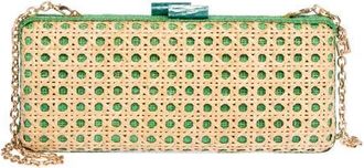 Raf&eacute; New York Alessandra Embroidered Long Clutch in Green at Nordstrom, Size Small