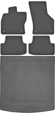 OEM Juego De Alfombrillas De Goma Para Coche Y Alfombrilla Para Maletero Para Vw Golf Vii Kombi (2013-2020)