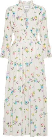 Americandreams Sally Lange Jurk - Dames - Maxi kleedjes - Veelkleurig - M - Kleedjes