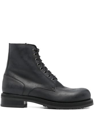 The Row leather boots - Nero