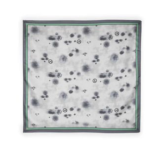 Giorgio Armani Abstract Print Silk Scarf Square Shape