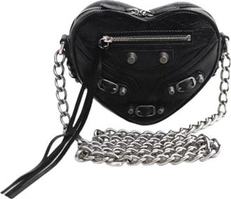 Balenciaga Pre-owned Vintage Schoudertas - Dames - Vintage Mini Tas - Zwart - ONE Size - Leer - Vintage