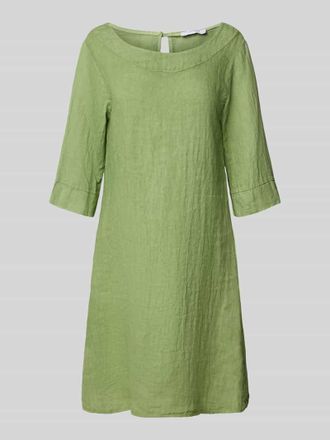 Zabaione Leinenkleid mit Rundhalsausschnitt Modell Le44tizia in Hellgruen, Gr&ouml;&szlig;e XL