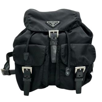 Prada Pre-owned Backpacks, female, Black, Size: ONE SIZE Pre-owned Nylon Backpack