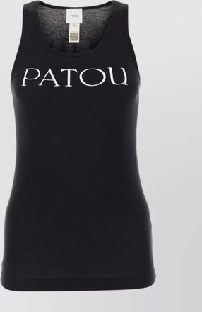 Patou cotton slim-fit logo-print tank top