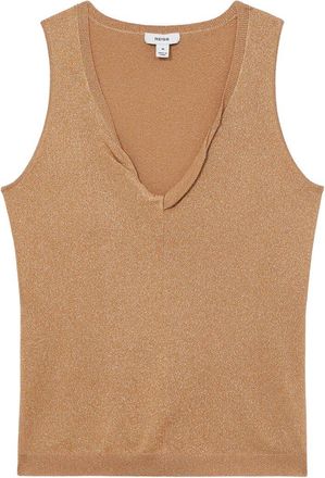 Reiss Sia Metallic Top
