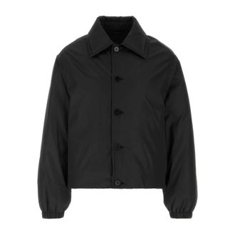 Jil Sander Jassen, Heren, Zwart, L, Polyester, Gewatteerd jack