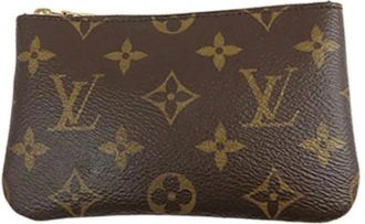 Louis Vuitton Pre-owned Bags, female, Brown, Size: ONE SIZE Pre-owned Canvas Key Holder