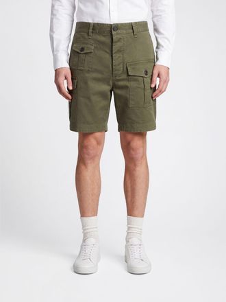 Dsquared2 Stretch Cotton Cargo Shorts with Side Pockets