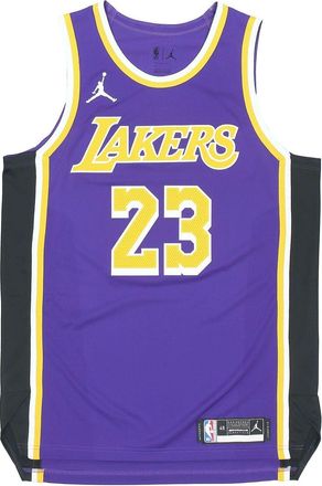 Nike Jordan Air Jordan NBA Basketball game Jersey AU Player Edition Los Angeles Lakers LeBron James No. 23 Purple CV8856-511