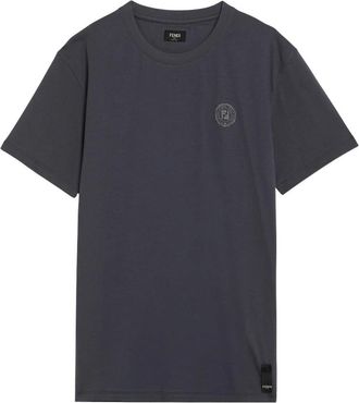 Fendi Stijlvolle T-shirts en Polos - Heren - T-shirts - Blauw - S - Tops