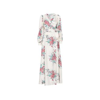 Raquel Diniz Aurora Floral-print Silk-satin Maxi Dress