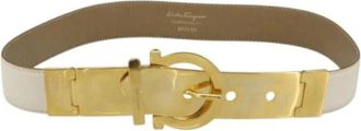 Ferragamo Pre-owned Belts, female, White, Size: ONE SIZE Pre-owned Belt