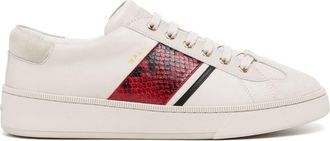 Bally panelled low-top leather sneakers - men - Leather/Leather/Rubber - 44 - White