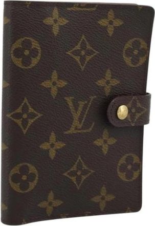 Louis Vuitton Pre-owned Day Planner Cover - Dames - Vintage Accessoires - Bruin - ONE Size - Vintage