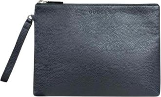Gucci Pre-owned Clutches, male, Blue, Size: ONE SIZE Pre-owned Clutch bag