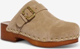 Chloé Wildleder-Pantoletten mit Blockabsatz Jeannette