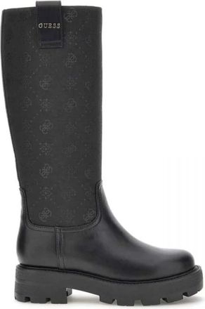 Guess Schoenen, Dames, Zwart, 38 EU, Leer, Yannis 4G Logo Boot