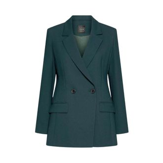 Marella Double-breasted blazer - Dames - Jassen - Groen - Maat: M Zijde