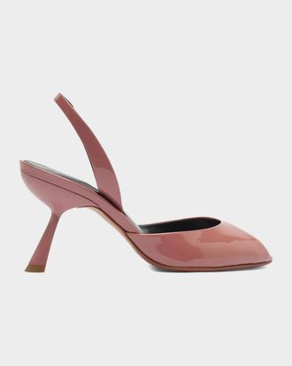 Alexandre Birman 85mm Miranda Patent Leather Slingback Pumps