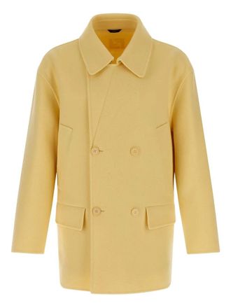 Fendi Caban Doppiopetto In Lana-Uomo