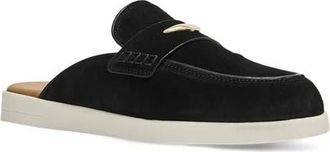 Aquatalia Weller Weatherproof Mule in Black Suede at Nordstrom, Size 10.5