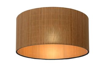 Lucide MAGIUS Scandinavian Dimmable Stylish Flush Ceiling Light 1xE27 in Brown