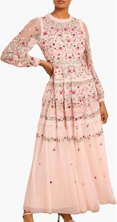 Needle & Thread Ribbon Bouquet Gown in Petal Pink at Nordstrom, Size 14