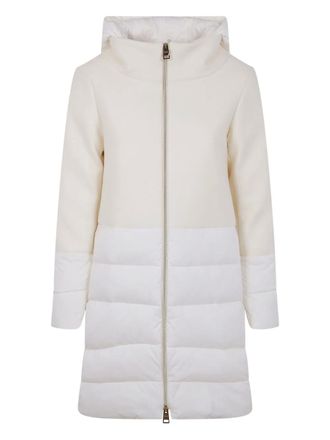 Herno hooded padded jacket - White