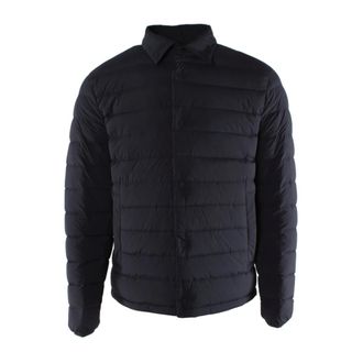 Herno Resort Shirt Down Jacket - Heren - Gewatteerde jassen - Blauw - M - Polyester - Jassen