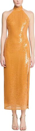 Halston Heritage Alva Sequin Midi Dress