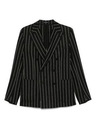 Tagliatore striped blazer - Black