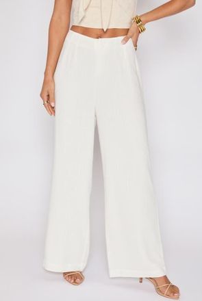 VICI Collection Brunch Ready Wide Leg Pants in White at Nordstrom, Size Medium