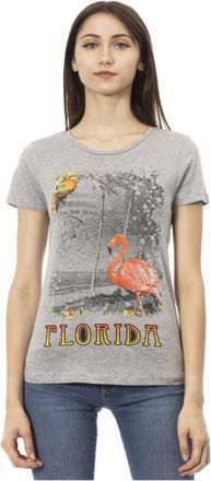 Trussardi T-Shirts - Dames - T-shirts - Grijs - XS - Tops