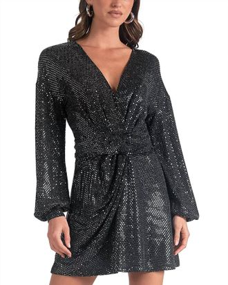 Elan Sparkle Dress In Black