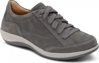 Aetrex Womens Dahlia Lace-Up Oxford Shoes In Charcoal