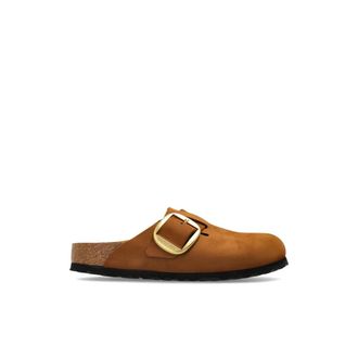 Birkenstock Boston Big Buckle - Dames - Slip ons - Bruin - 41 EU - Leer - Schoenen