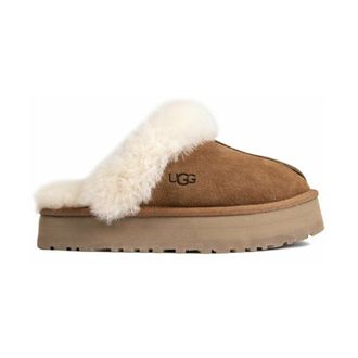 UGG Disquette Pantoffels Chestnut - Dames - Pantoffels - Bruin - 38 EU - Polyester - Schoenen