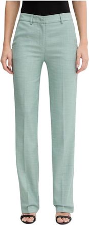 Simona Corsellini Wijde broek - Dames - Wijde Broeken - Groen - S - Polyester - Broeken