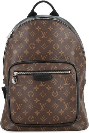 Louis Vuitton Monogram Macassar Black Brown Monogram Macassar Noir Backpack (Pre-Owned)