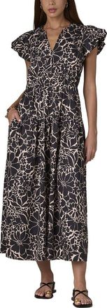 Wit & Wisdom Wit & Wisdom Short Structured Shoulder Cap Sleeve Maxi Dress