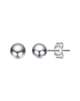Genevive Plated Ball Earrings