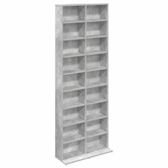 vidaXL Cabinet Para Cds Gris Hormig&oacute;n 65 X 23,5 X 175 Cm Vidaxl