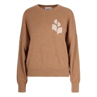 Isabel Marant Truien & Vesten, Dames, Bruin, XS, Katoen, Rondgebreide trui