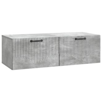 vidaXL Mueble Para Tv De Pared Gris Hormig&oacute;n 98 X 41 X 30 Cm Vidaxl